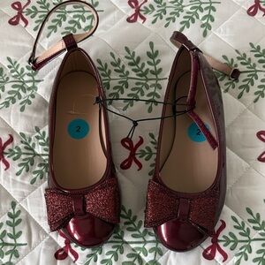 Sugar Burgundy Bow Dress Shoes